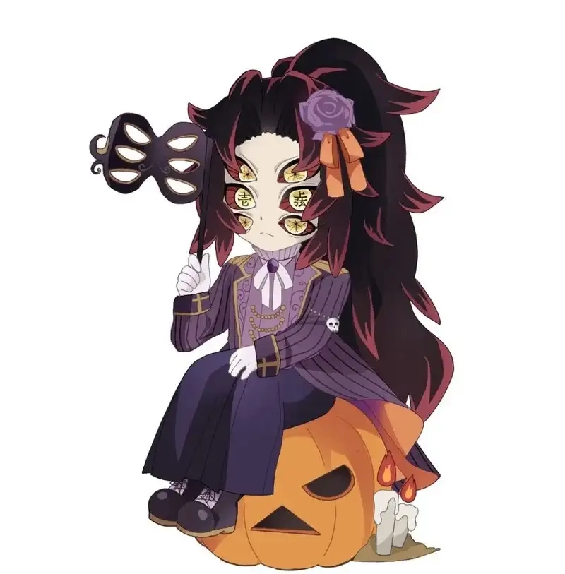 Kokushibo 4K chibi sắc nét, sinh động