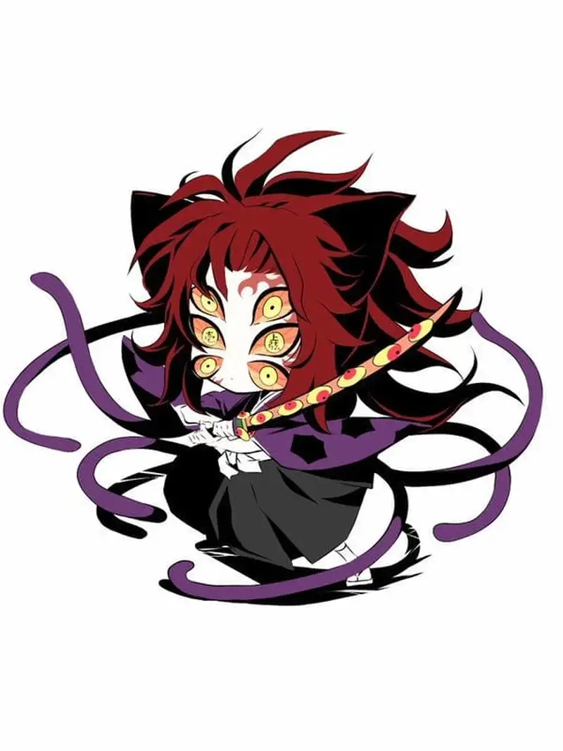 Kokushibo chibi dễ thương đậm phong cách anime