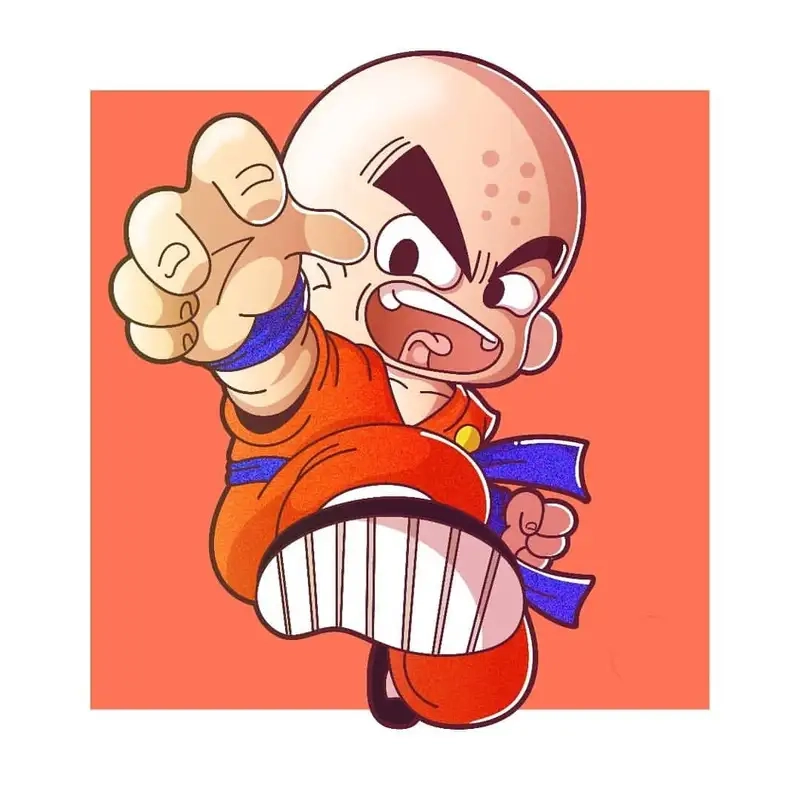 Ngắm Krillin chibi đội 7 Naruto cực kỳ dễ thương