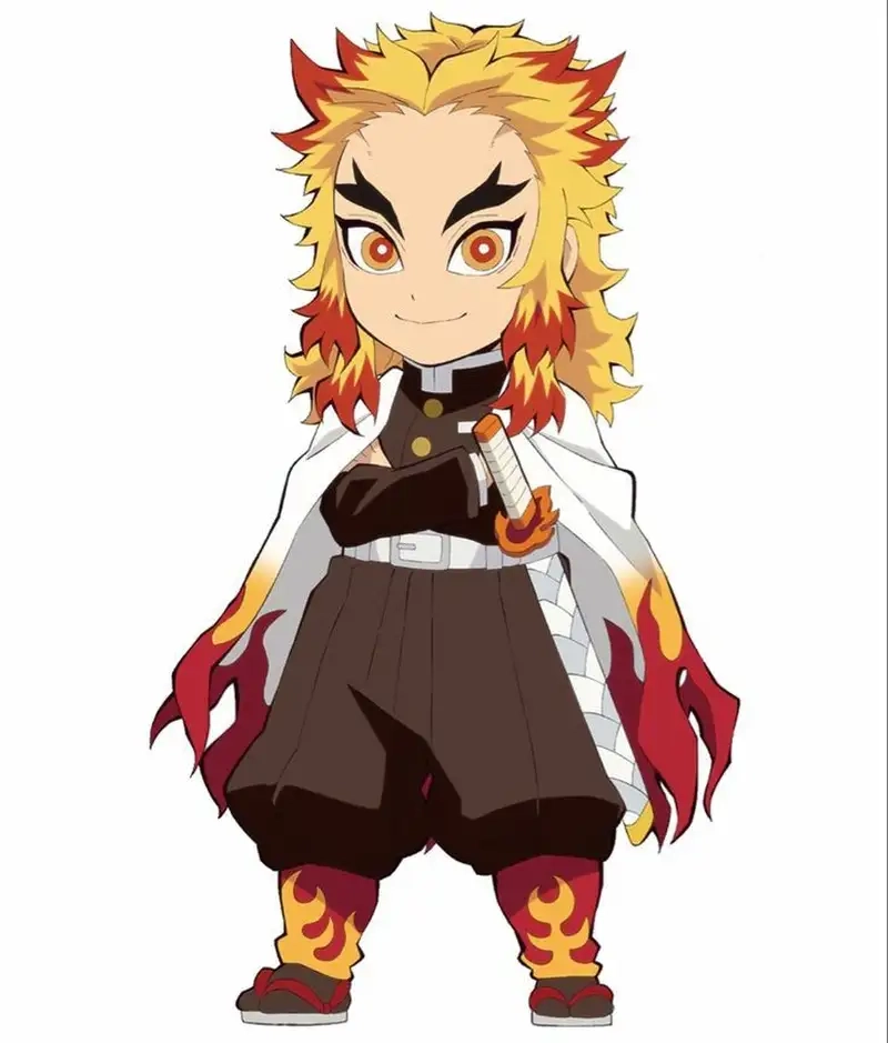 Xem ngay tạo hình dễ thương Chibi Rengoku đẹp