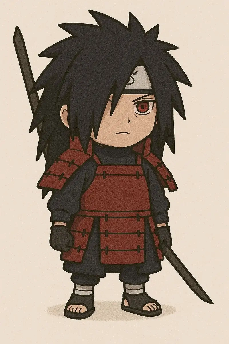 Ngắm Madara Uchiha chibi 4K sắc nét tuyệt vời