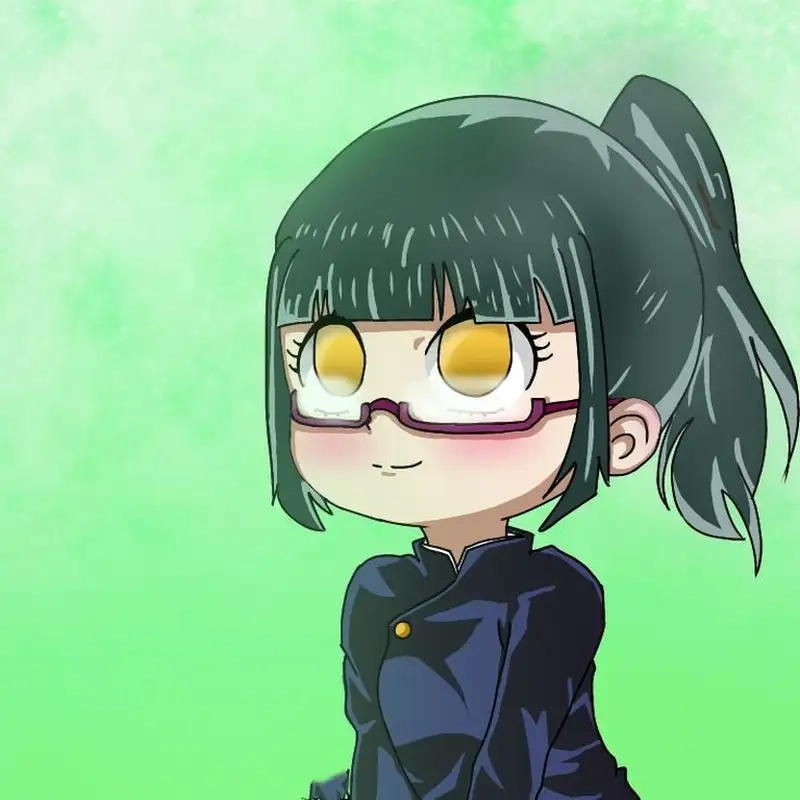 Maki Zen'in anime chibi siêu đáng yêu