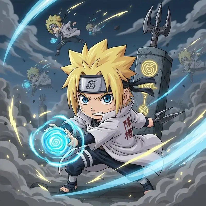 Thưởng thức Minato Hokage chibi siêu đáng yêu