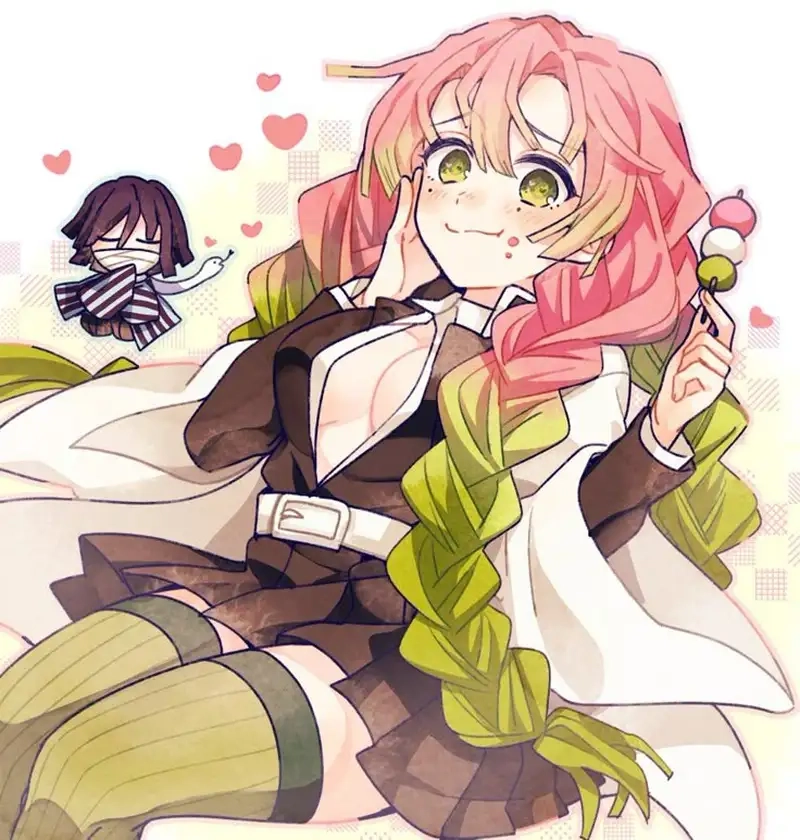Thưởng thức Hình ảnh Mitsuri Kanroji chibi nổi bật