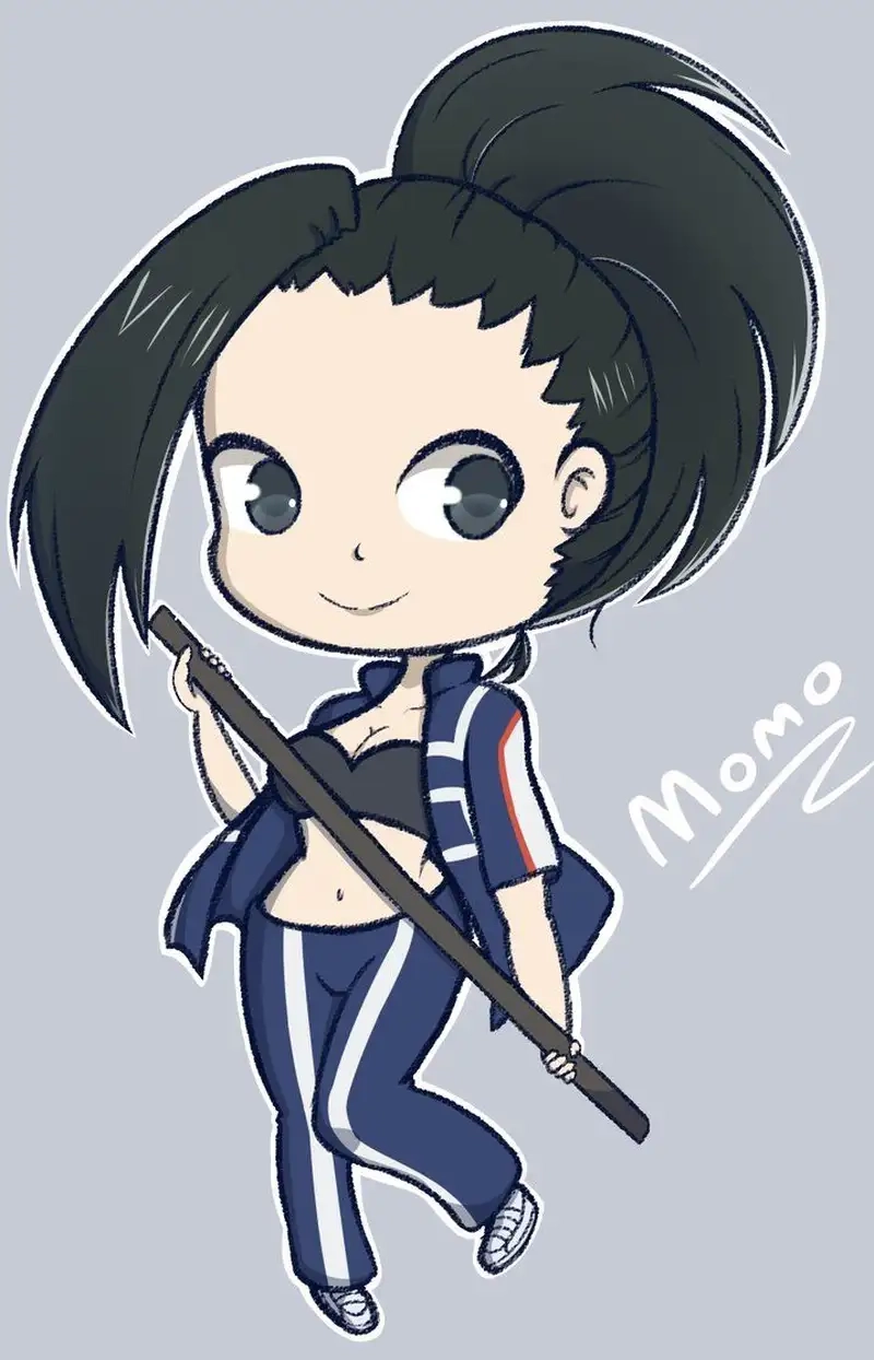 Ngắm hình chibi Momo Yaoyorozu phong cách anime