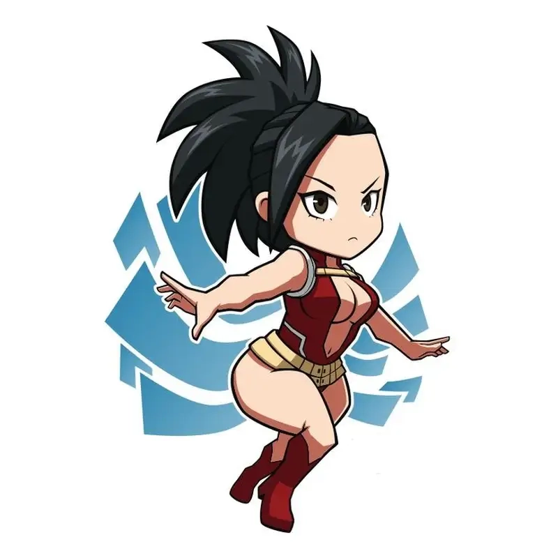 Ngất ngây fanart chibi Momo Yaoyorozu vui nhộn
