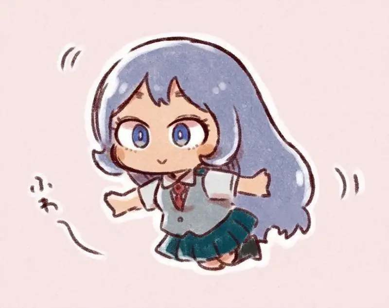 Nejire Hado chibi anime style phong cách