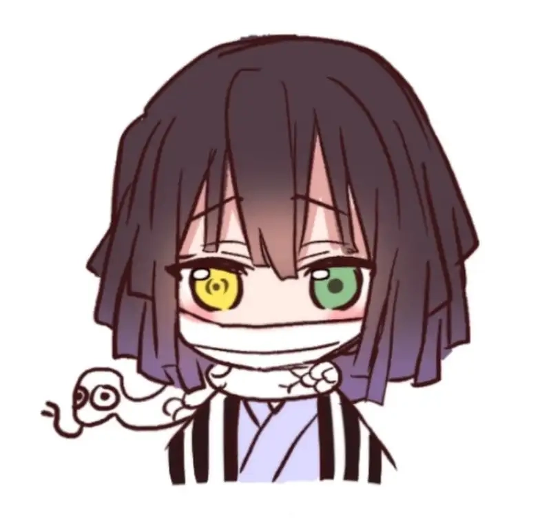 Thưởng thức Obanai Iguro hình nền chibi sinh động