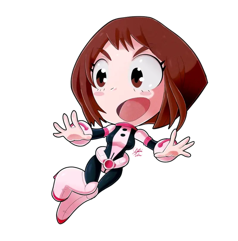 Khám phá chibi Uraraka dễ thương với nét vẽ tinh tế cực cuốn