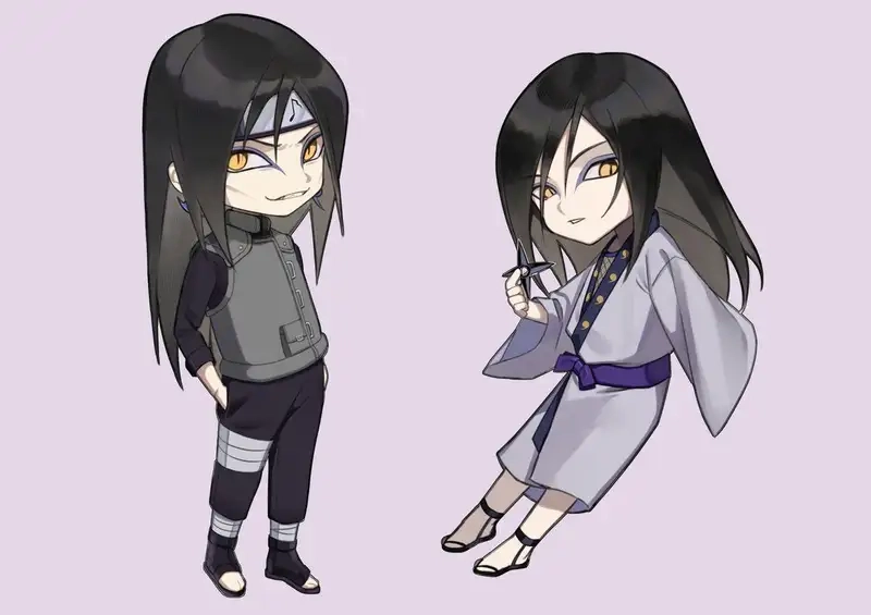 Ngắm chibi Orochimaru kawaii đáng yêu mê ly