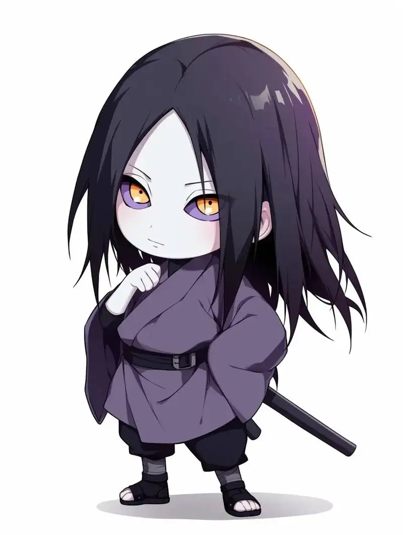 Chiêm ngưỡng ảnh chibi Orochimaru full body đẹp