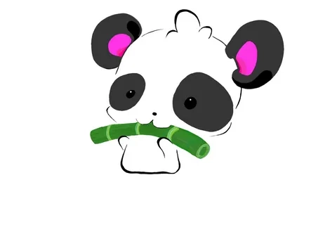 Hình nền Panda chibi anime xinh xắn lung linh