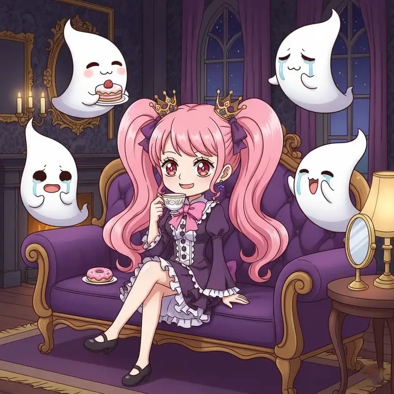 Ngắm Perona chibi One Piece dễ thương
