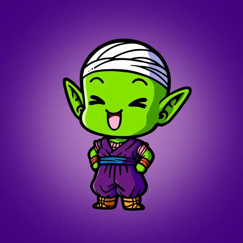 Sử dụng Piccolo chibi không nền để sáng tạo hình ảnh