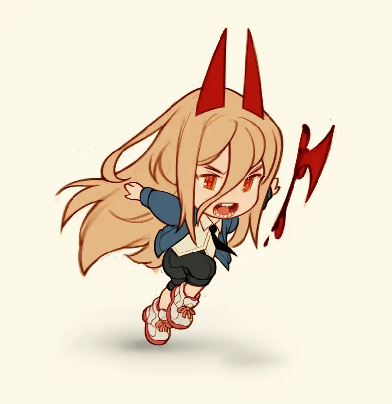 Ngắm bộ Power Chainsaw Man fanart kawaii dễ thương