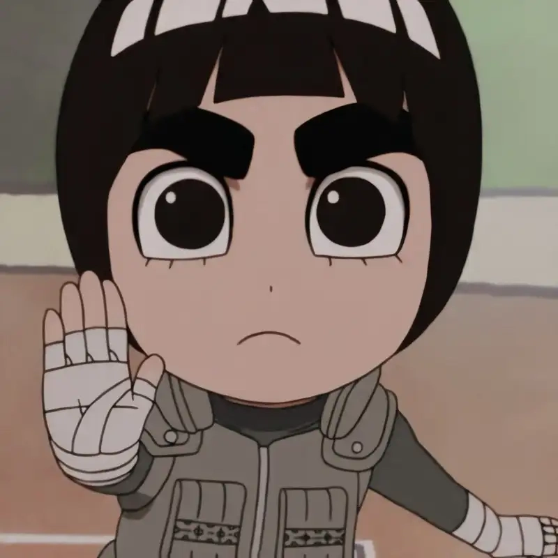 Thả tim cho Rock Lee chibi cute dễ thương