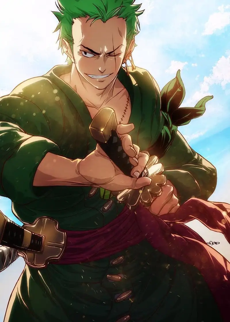 anime zoro one piece tinh thần bất khuất