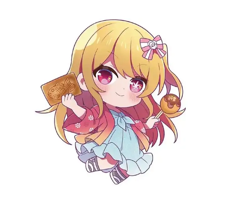 Trang trí với Ruby Hoshino chibi wallpaper đẹp