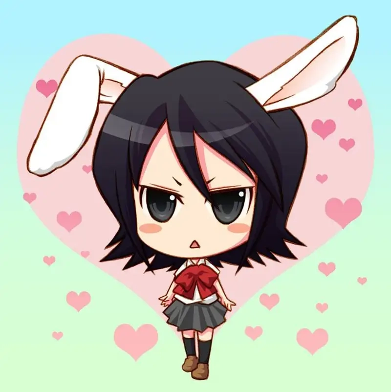 Trải nghiệm Rukia chibi fanart phong cách anime độc đáo