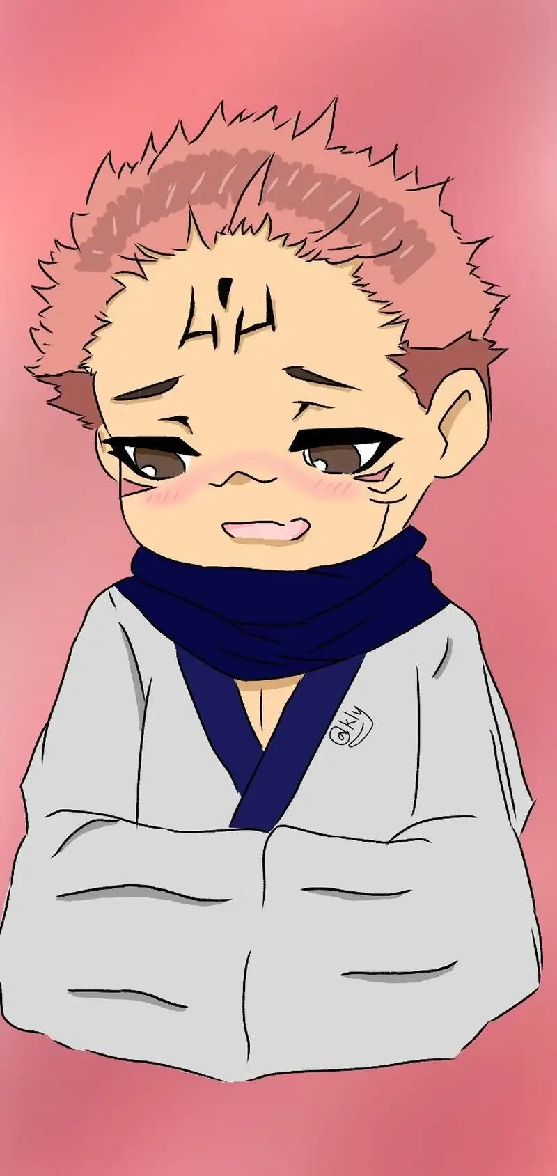 Ảnh nền chibi Sukuna đẹp mê hồn màn hình