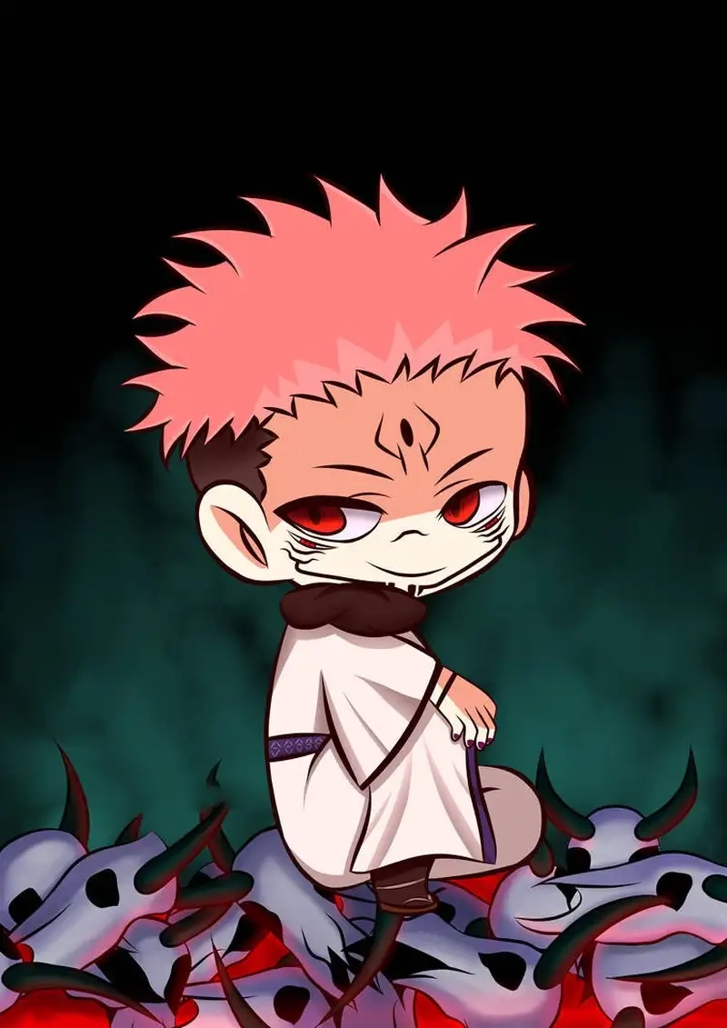 Ảnh chibi Ryomen Sukuna dễ thương quá