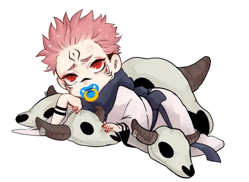 Chibi Sukuna dễ thương làm tan chảy trái tim