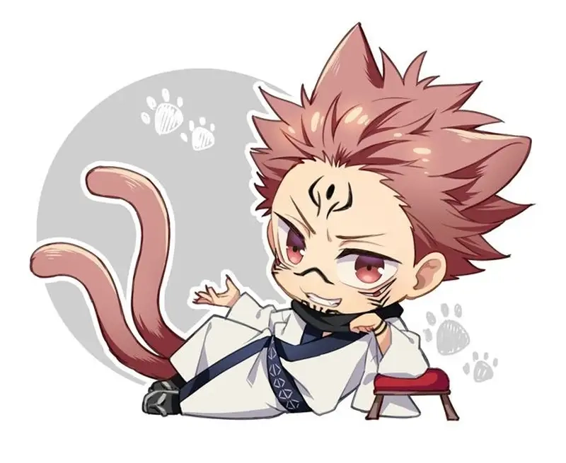 Chibi Ryomen Sukuna fanart sáng tạo đỉnh cao