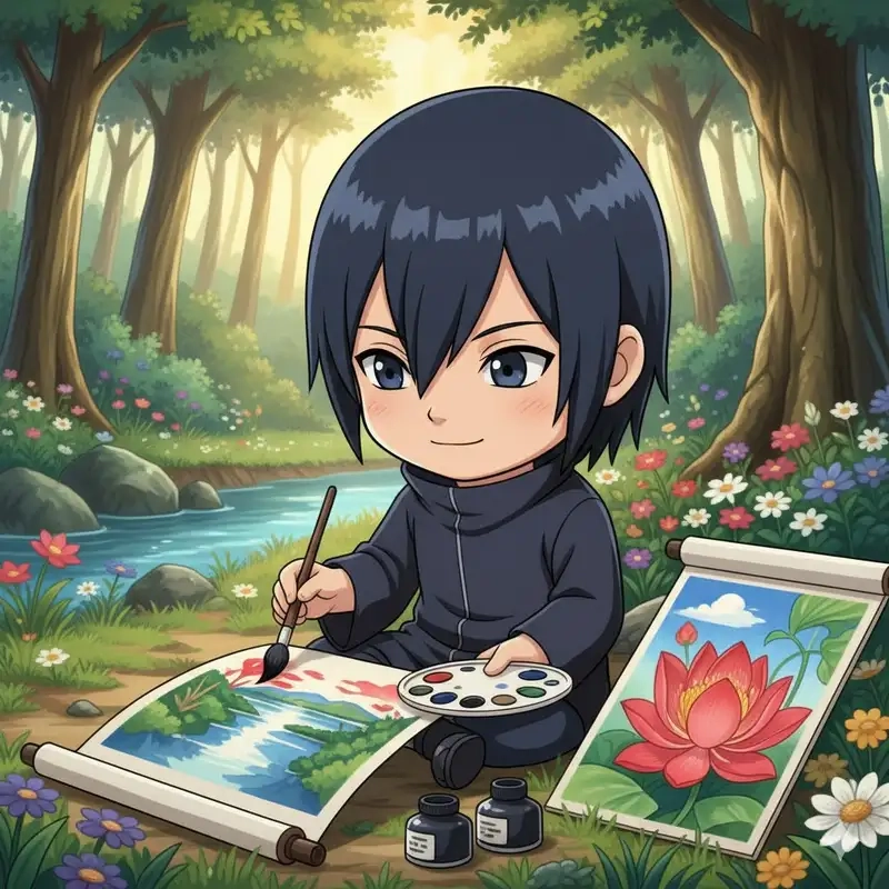 Tải Sai Naruto chibi hình nền điện thoại độc đáo