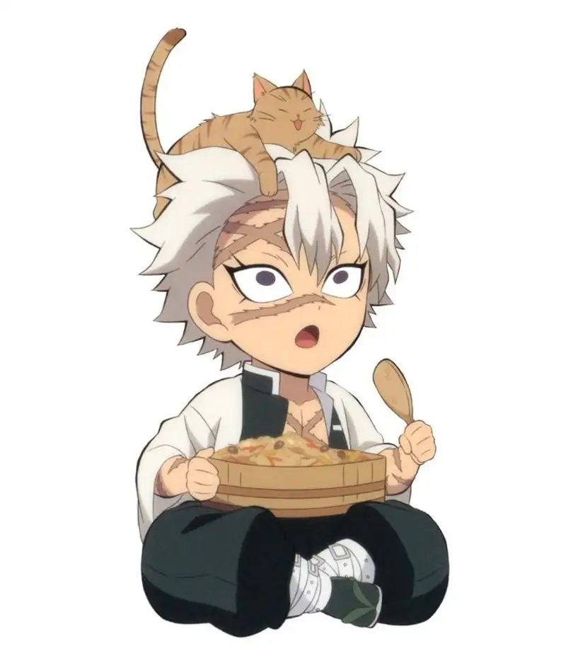 Tận hưởng Ảnh chibi Sanemi Shinazugawa đáng yêu và sinh động