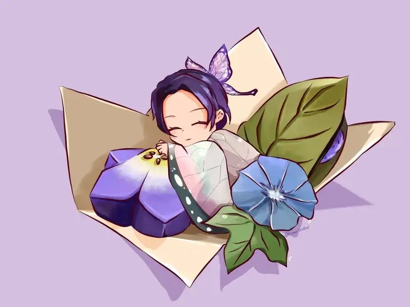 Tận hưởng vẻ đẹp đáng yêu của hình chibi Shinobu dễ thương