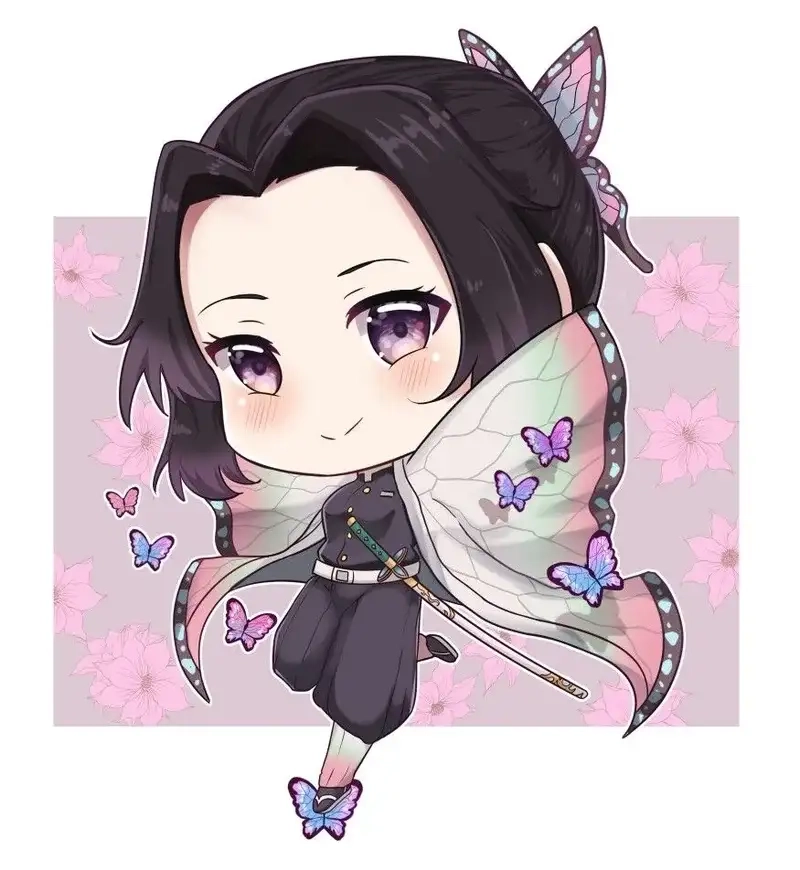 Thưởng thức Ảnh chibi Shinobu Kocho ngộ nghĩnh dễ thương