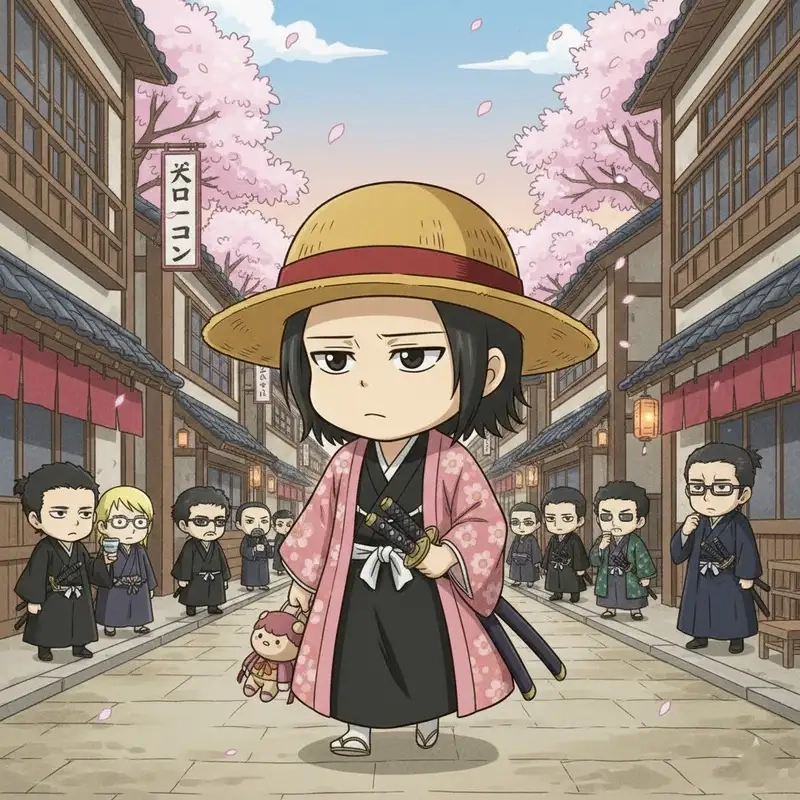 Đắm chìm cùng Shunsui Kyoraku chibi anime sống động