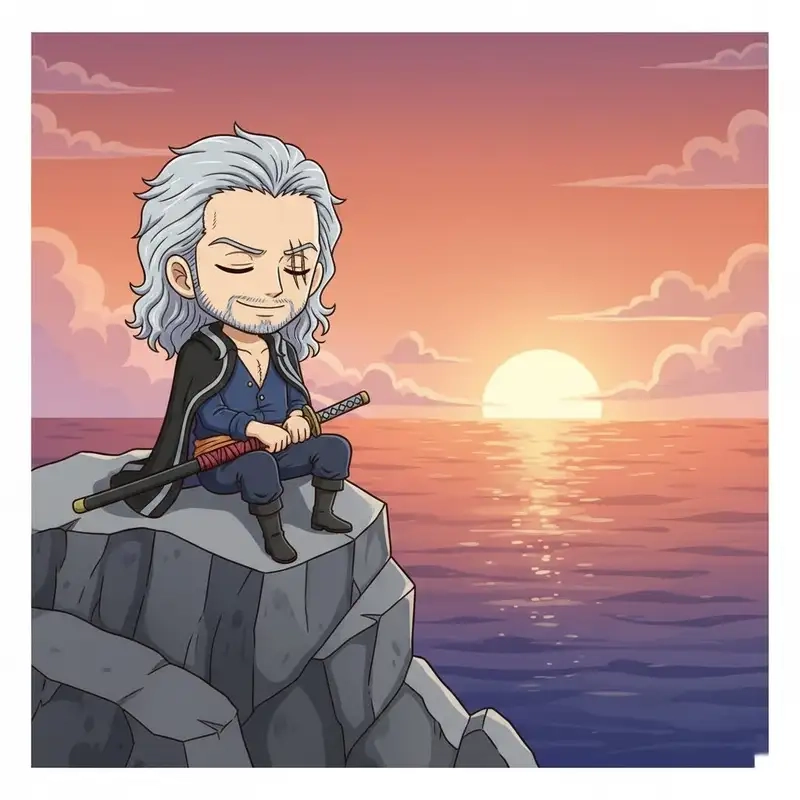 Xem ngay ảnh chibi Silvers Rayleigh dễ thương