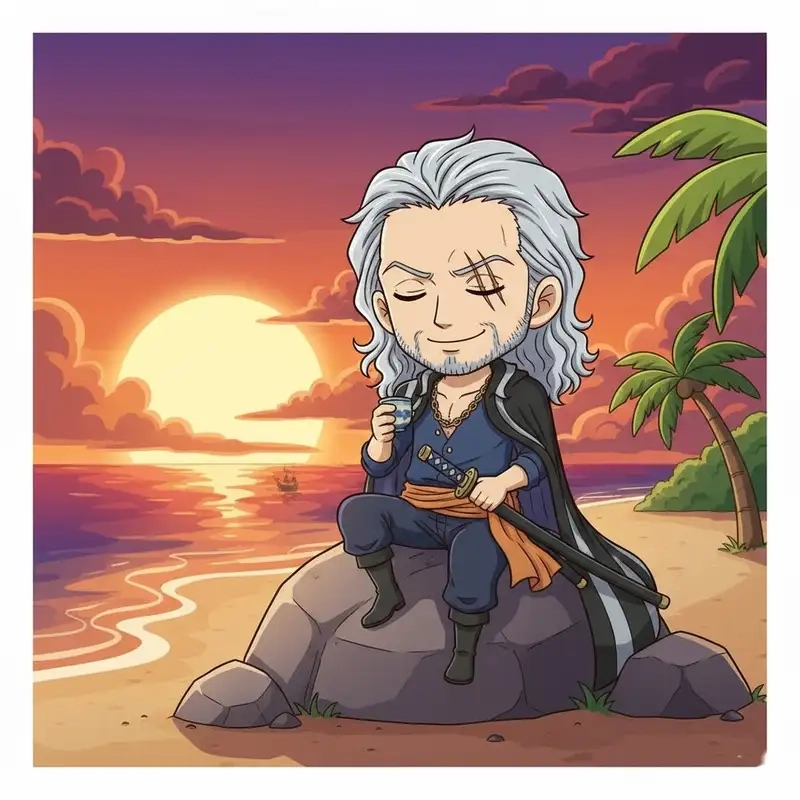 Khám phá ảnh chibi Silvers Rayleigh cực dễ thương