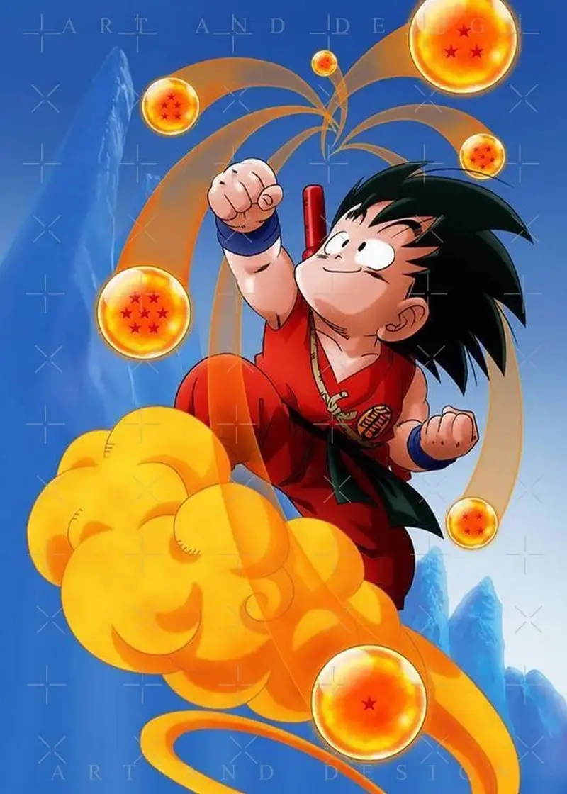 Ảnh chibi Son Goku hóa ninja cực dễ thương