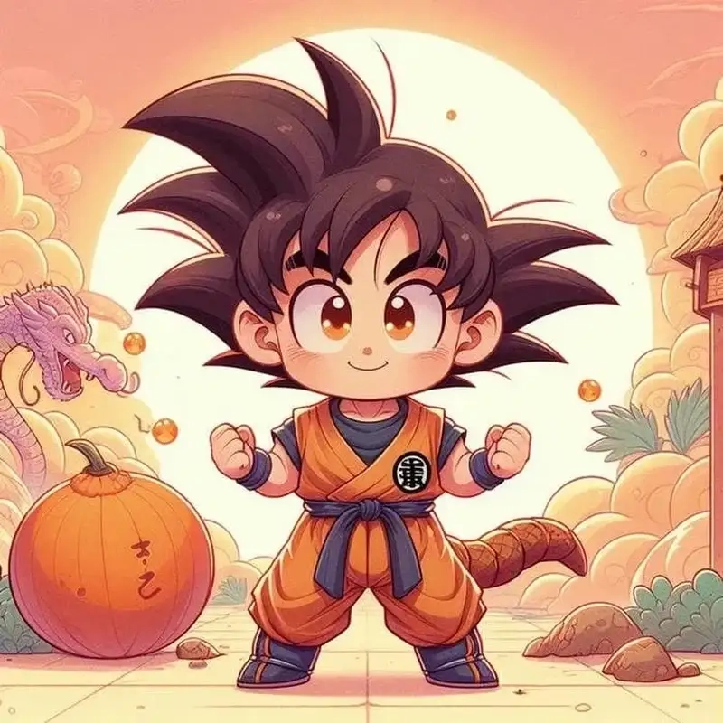 Son Goku chibi Hokage sáng tạo và siêu cute
