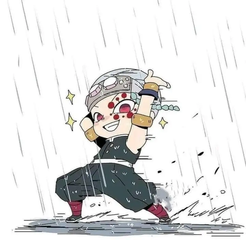 Thưởng thức Hình vẽ chibi Tengen Uzui ấn tượng