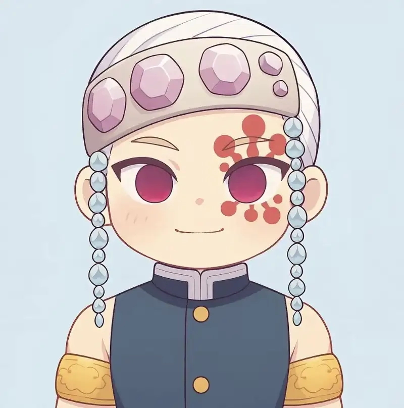 Ngắm Tengen Uzui chibi Demon Slayer phong cách mới