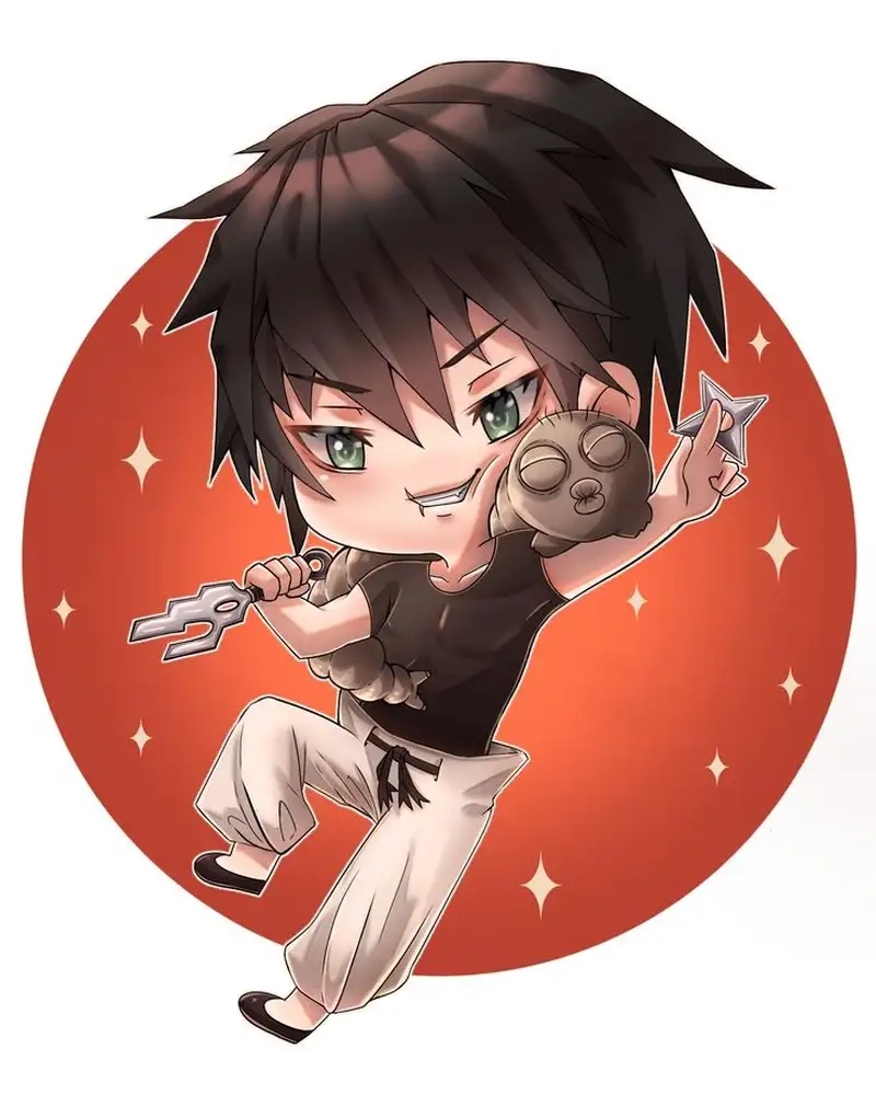 Toji Fushiguro dễ thương chibi nguy hiểm cho ví