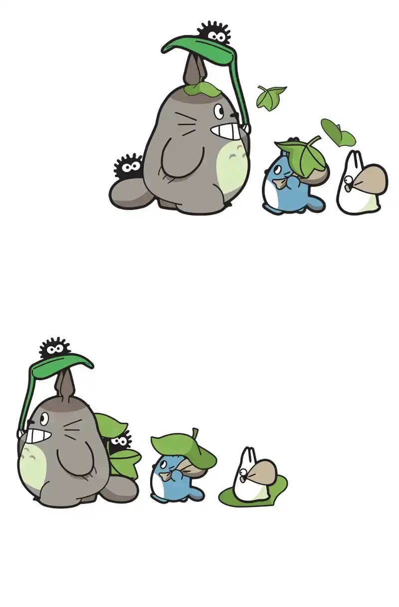 Ngắm hình chibi Totoro dễ thương cực kỳ đáng yêu