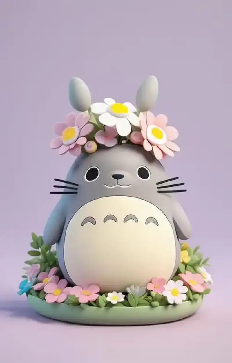 Chiêm ngưỡng Totoro chibi hoạt hình sinh động cực dễ thương