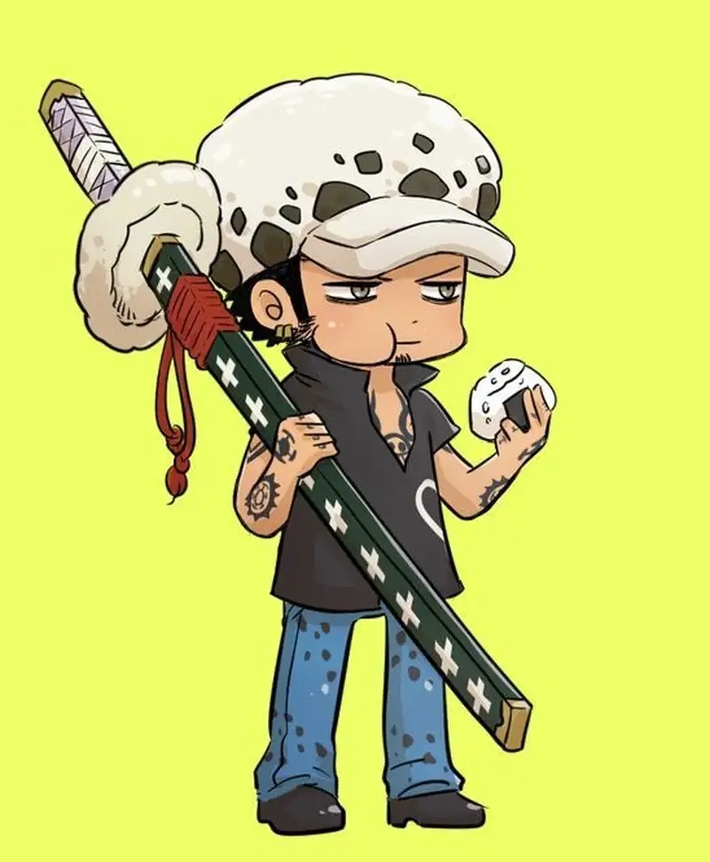 Chiêm ngưỡng Ảnh chibi Trafalgar D. Water Law phong cách anime