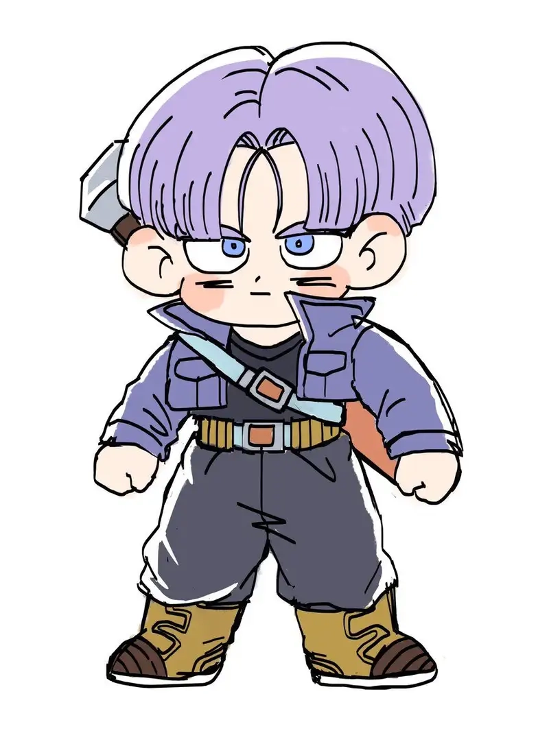 Thay đổi màn hình với hình nền chibi Trunks