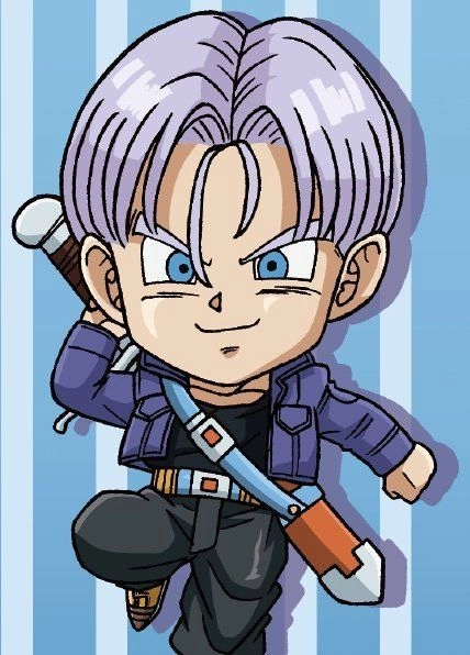 Ngắm hình Trunks chibi anime sắc nét và vui nhộn