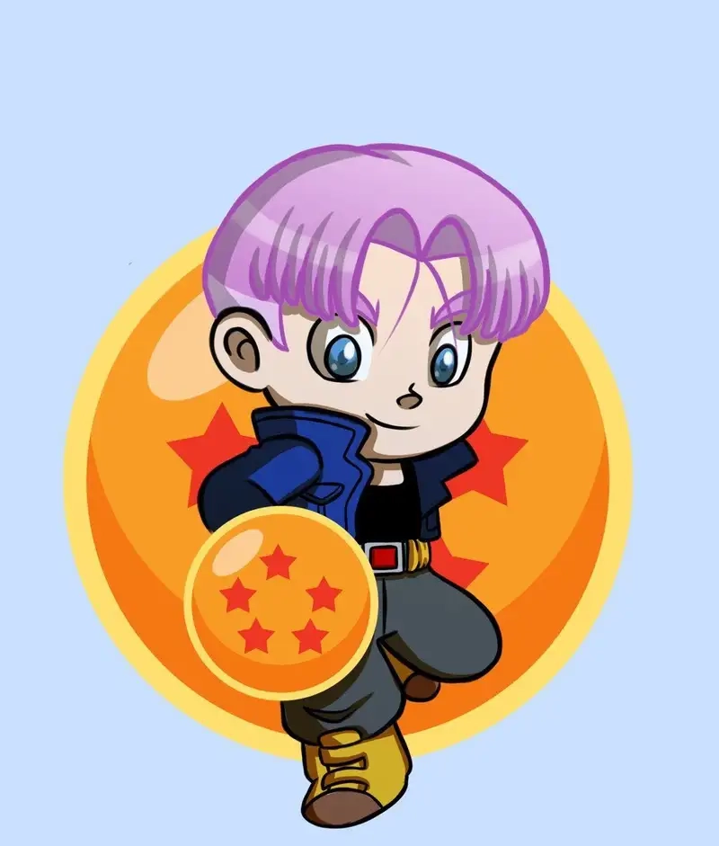 Ngắm Trunks chibi ngầu đầy phong cách