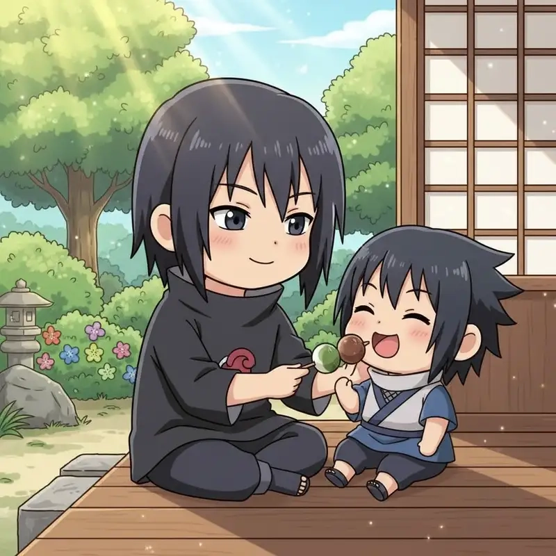 Ngắm Itachi chibi anime phong cách Naruto