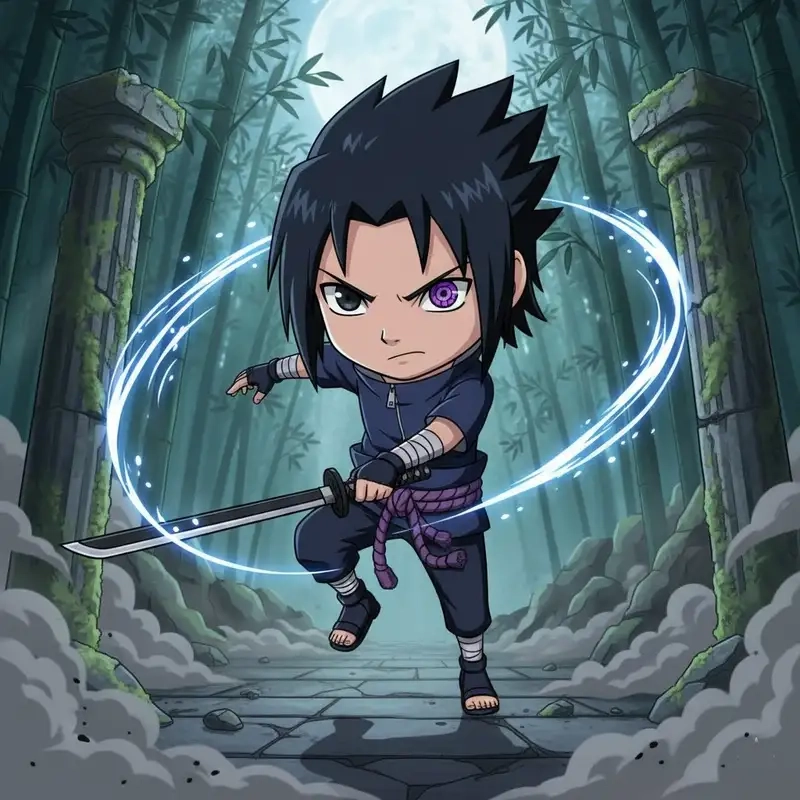 Khám phá phiên bản Sasuke chibi Naruto đáng yêu