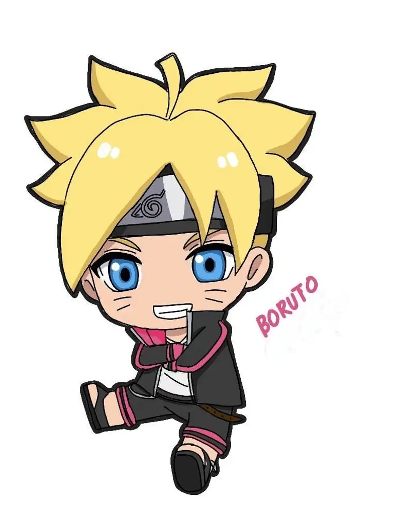Ngắm ảnh chibi Boruto Uzumaki đáng yêu và sống động