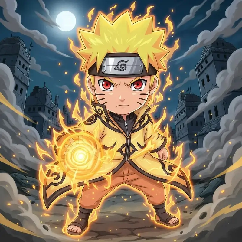 Thích thú với Naruto chibi đáng yêu cực kỳ dễ thương
