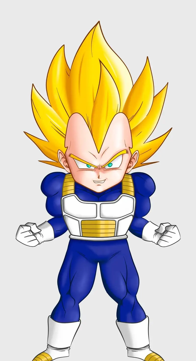 Thưởng thức Vegeta chibi crossover Naruto siêu ngầu